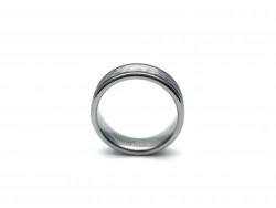 Tungsten Carbide Hammered Ring 7mm