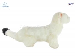 Soft Toy White Ferret Standing by Hansa (17cm.H) 7321