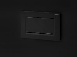 Geberit Sigma 30 Easy-to-Clean Matt Black/Gloss Black/Matt Black Dual Flush Plate