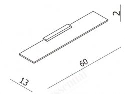 Essential Urban 60cm Glass Shelf