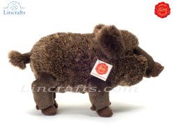 Plush Soft Toy Wild Boar by Teddy Hermann (30 cm) 90831