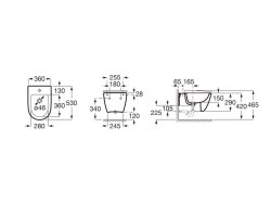 Roca Ona Wall-Hung Bidet - Matt White
