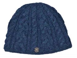 fleck - cable beanie - Blue
