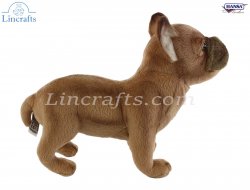 Soft Toy  Dog, French Bulldog by Hansa (26cm.L) 6597