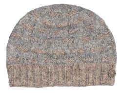 NAYA pure wool - breeze beanie - grey/brown