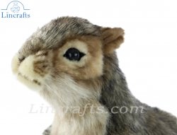 Soft Toy Grey Squirrel by Hansa (18cm) 5676