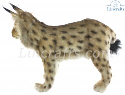 Soft Toy Eurasian Lynx Wildcat Standing by Hansa (33cm) 8070