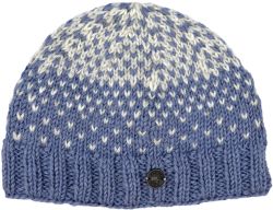 Pure Wool Graduated tick beanie - Lilac