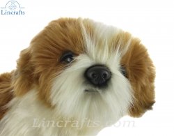 Soft Toy Dog, Shih Tzu by Hansa (25cm) 7030