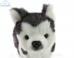 Soft Toy Dog, Husky Pup by Hansa (20cm.H) 6970