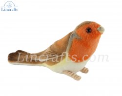 Soft Toy Robin Redbreast Bird by Hansa (12cmH) 6920
