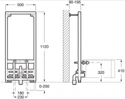 Roca Duplo Wall Hung Bidet Frame