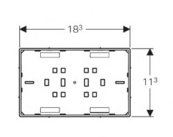 Geberit Omega Customisation Surface EvenCover Plate With Sight Frame