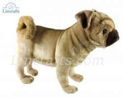 Soft Toy Pug Puppy Dog by Hansa (39cm.L) 7189