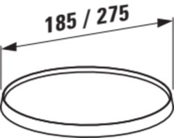 Kartell by Laufen 185mm Storage Tray Disc - Amber