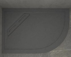 Kudos Connect 2 900 x 800mm Offset Quadrant Shower Tray - Slate Finish