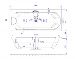 Carron Camden DE 1700 x 700mm Acrylic Bath