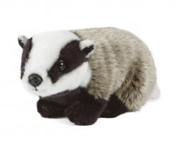 Soft Toy Badger by Living Nature (30cm) AN58