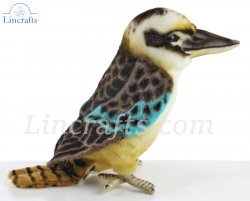 Soft Toy Bird Blue Wing Kookabura by Hansa (28cm.L) 8252