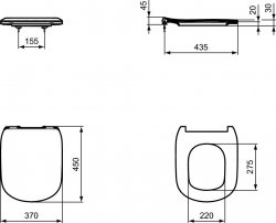 Ideal Standard Tesi Standard Close Seat & Cover