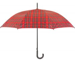 Walking Umbrella Unisex Classic Royal Stewart Strong Crooked Handle