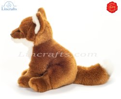Plush Soft Toy Fox sitting by Teddy Hermann (20 cm) 90321