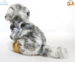 Soft Toy Blue Australian Shepherd Dog by Faithful Friends (25cm)H FAS03