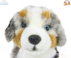 Soft Toy Blue Australian Shepherd Dog by Faithful Friends (25cm)H FAS03