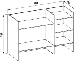 Kartell by Laufen Stackable Sound-Rack Shelf - Amber