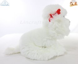 Soft Tot Dog, White Poodle by Faithful Friends (23cm)H FPW03