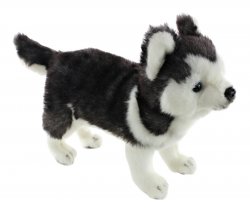 Soft Toy Dog, Husky Pup by Hansa (20cm.H) 6970