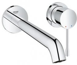 Grohe Essence L-Size Wall Mounted 2 Hole Basin Mixer - Chrome