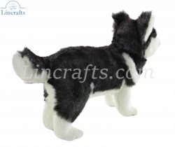 Soft Toy Dog, Husky Pup by Hansa (20cm.H) 6970