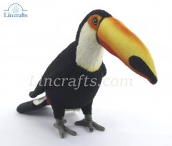 Soft Toy Bird, Toucan by Hansa (22cm) 7998