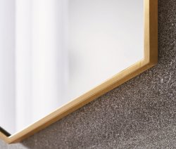 Origins Living Docklands Hexagonal Mirror - Brushed Brass
