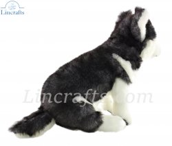 Soft Toy Dog, Husky Pup by Hansa (19cm.H) 6969