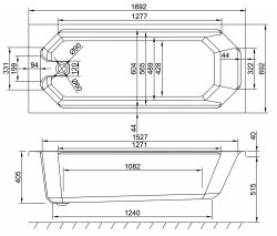 Carron Camden SE 1700 x 700mm Acrylic Bath