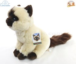Soft Toy Plush Siamese Cat by Faithful Friends (25cm)H FSIA03