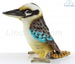 Soft Toy Bird Blue Wing Kookabura by Hansa (28cm.L) 8252