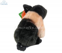 Soft Toy Black & Pink Pig by Living Nature (15cm) AN335bp