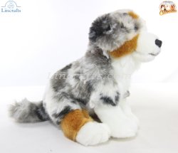 Soft Toy Blue Australian Shepherd Dog by Faithful Friends (25cm)H FAS03