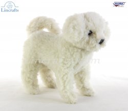 Soft Toy Bichon Freise Dog by Hansa (21cm.L) 7593