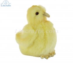Soft Toy Bird, Yellow Chick by Hansa (10cm) 4811