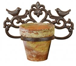 Decorative Plant Pot Holder - Bird Design