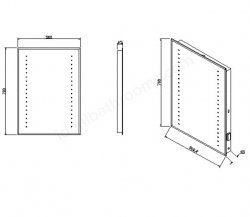 RAK Mirrors 7x5 Rubens LED Bevel Edged Mirror