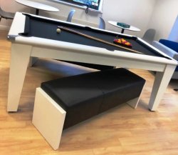Pool Table Benches with Leatherette Padding