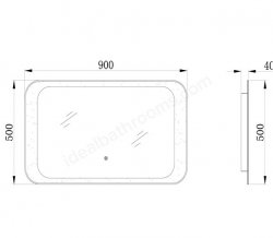 RAK Mirrors 900x500 Harmony LED Mirror