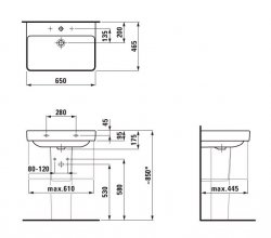 Laufen Pro S 650mm Basin