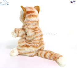 Soft Toy Hand Puppet Ginger Cat by Hansa (25cm)H 7182
