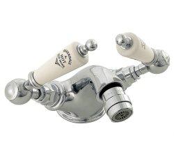 Silverdale Berkeley Monobloc Bidet Mixer with Pop-Up Waste - Chrome
